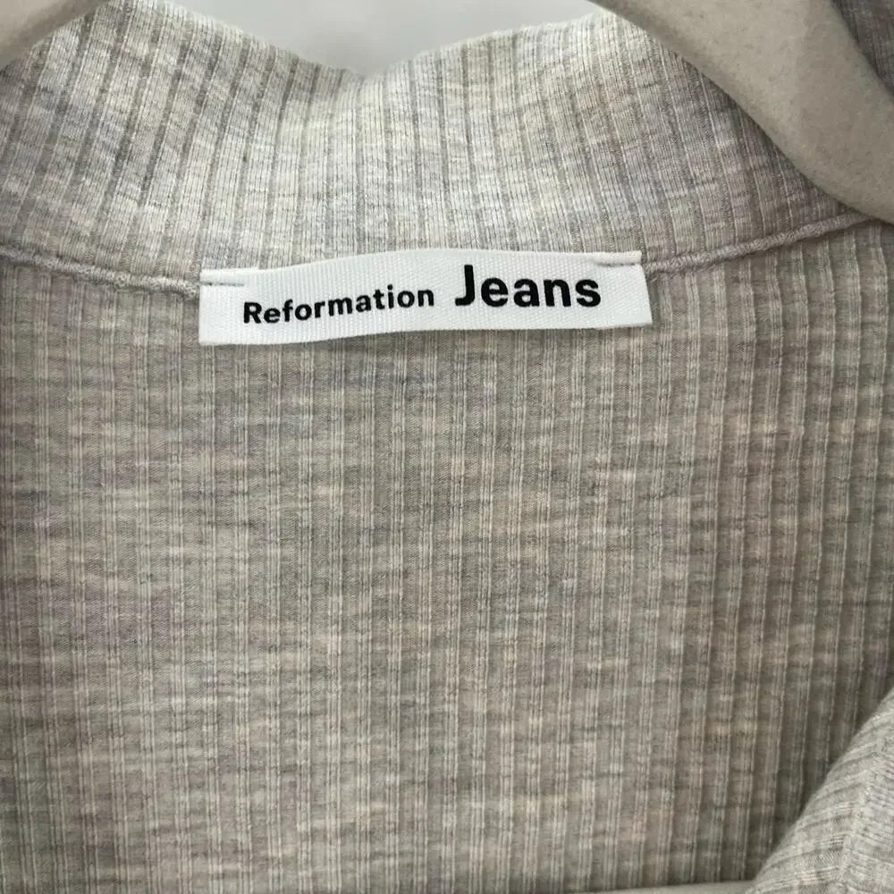 Reformation Lennon Dress Marble L - Picture 6 of 9